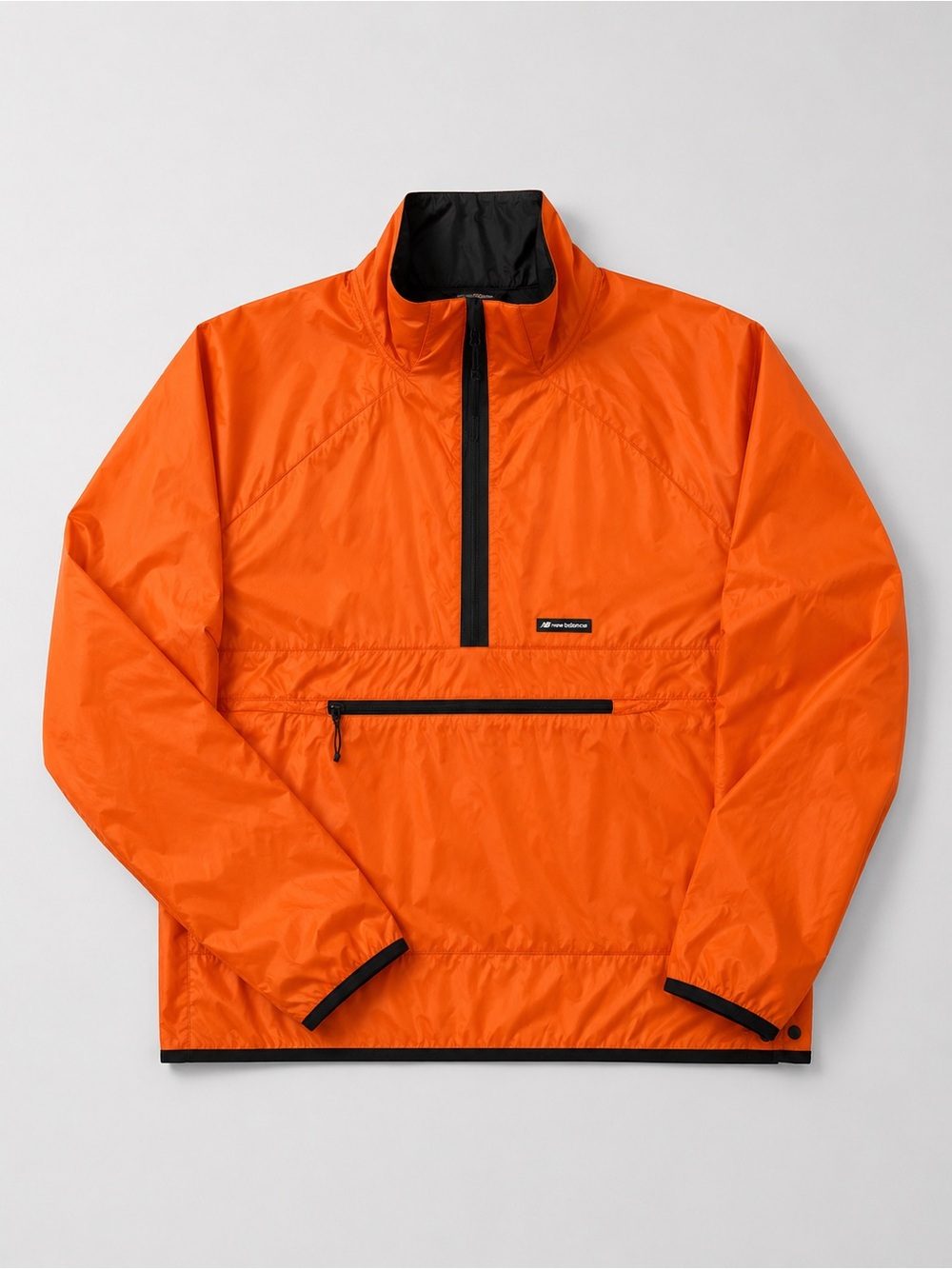 New Balance Orange Windbreaker with Black Trim